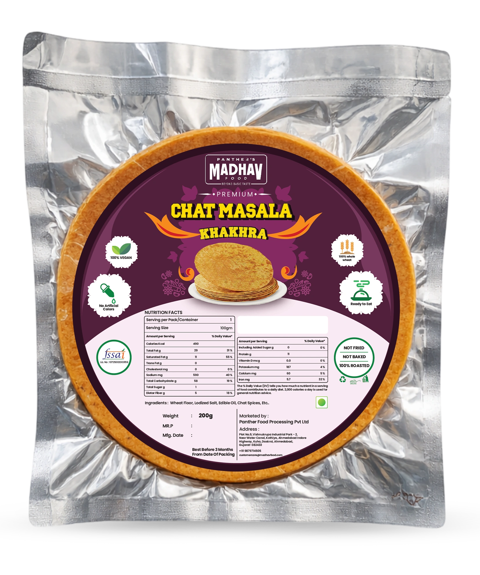 CHAT MASALA KHAKHRA